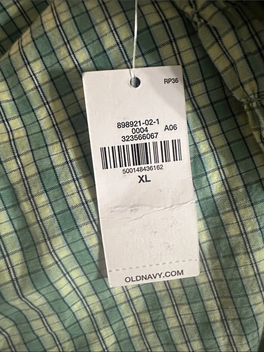 NWT! Old Navy Green Plaid Fit & Flare Smocked-Bodice Midi Dress - XL 🪙 - Picture 6 of 6